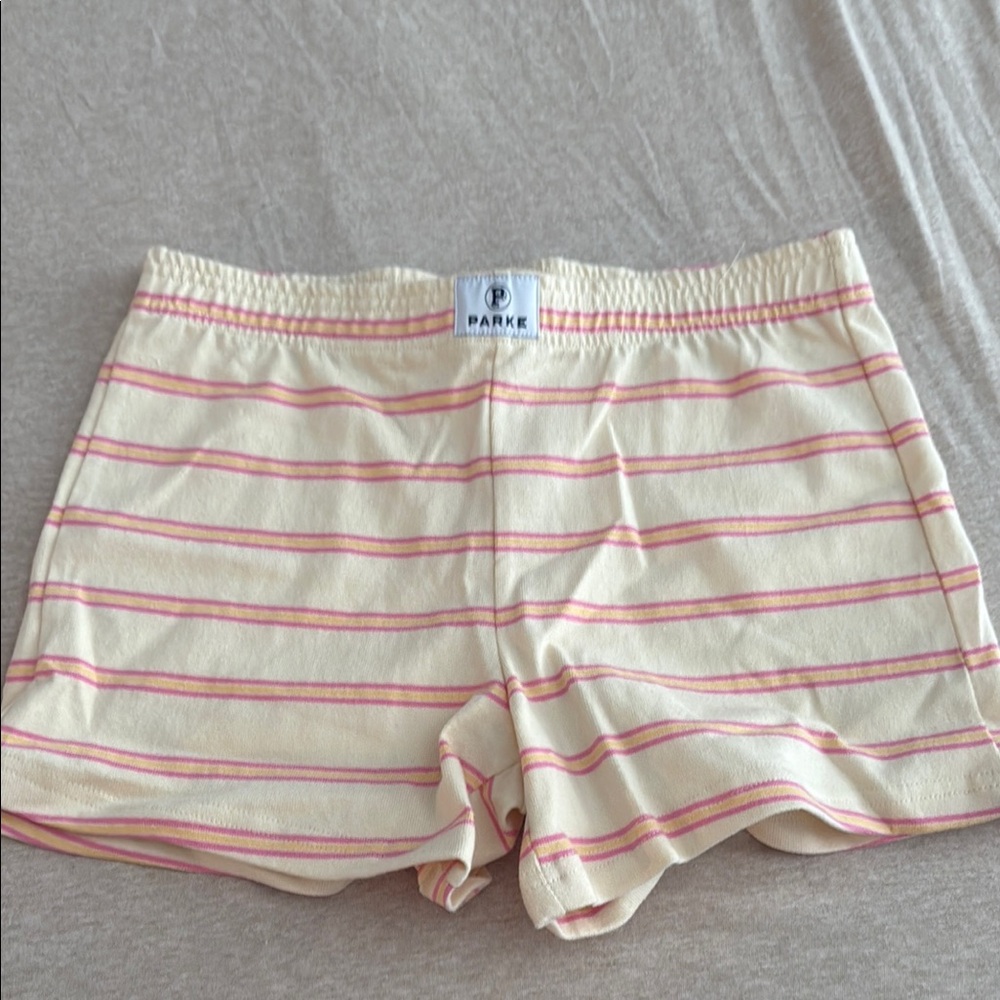 Parke summer collection by Chelsea parke yellow orange pink sweatshirts size M